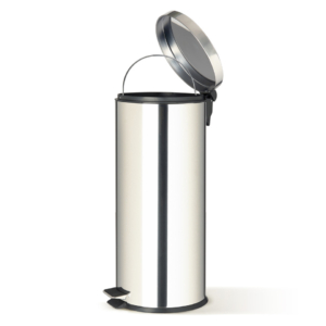 Bidone in acciaio inox con pedale Perfetto e vaschetta estraibile da 30 L ''Premium'' 32x29,2x H.65,3 cm - 0449 -