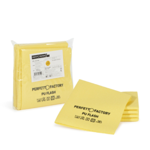 Panno in microfibra PU Perfetto Flash 34x36 cm - colore giallo - 26592 (conf.5)