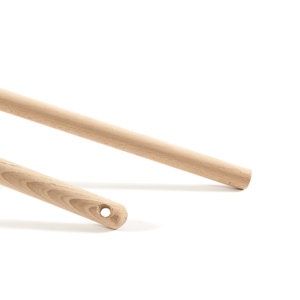 Manico di scopa Perfetto Woody Spazzina in faggio grezzo - 150 cm 0035