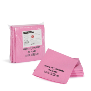 Panno in microfibra PU Perfetto Flash 34x36 cm - colore rosso - 26591 (conf.5)
