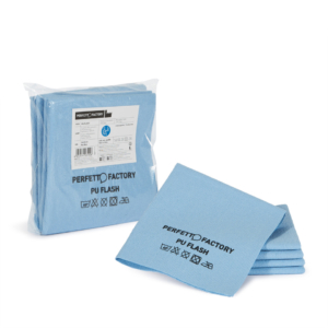 Panno in microfibra PU Perfetto Flash 34x36 cm - colore blu - 26590 (conf.5)
