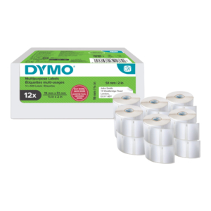 Rotoli 500 etichette DYMO® Label Writer multiuso 19x51 mm - bianco - VALUE PACK 12 rotoli - 2234186