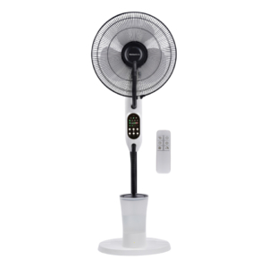 Ventilatore nebulizzatore 40 cm Melchioni Family con telecomando a 3 velocità bianco/nero 80W - 118620065