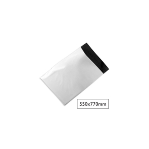 Buste spedizione Q-Connect PE 50 µm impermeabili - esterno bianco/interno nero - 550x770 mm - KF18955 (conf.100)
