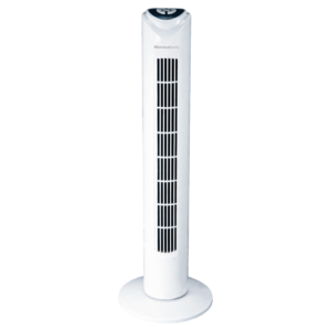 Ventilatore a torretta Melchioni Family 3 velocità e con oscillazione con telecomando bianco 45W - 118620060