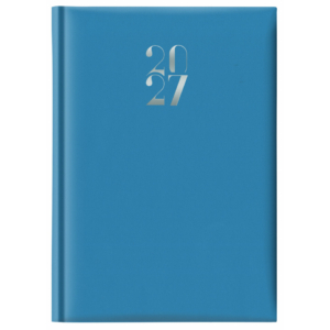 Agenda settimanale 2027 Egadi copertina gommata 17x24 cm azzurro - 27-245FT-C06
