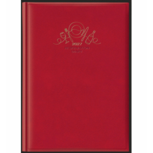 Agenda 2027 A4 prenotazioni ristoranti copertina rossa  27-513OT-D10