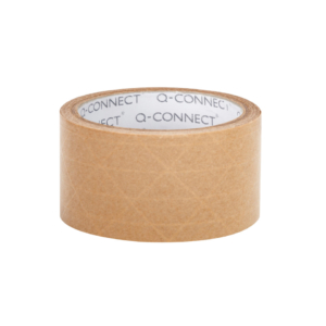 Nastro da imballaggio Q-Connect in carta Kraft rinforzato 50 mm x 50 m - 160 µm - KF17138 (conf. 6 rotoli)