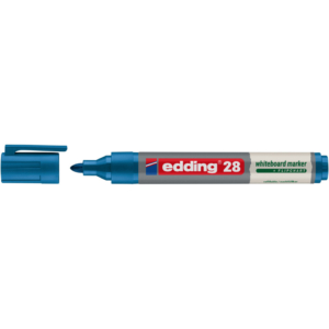 Pennarello per lavagne bianche Edding 28 EcoLine punta tonda - tratto 1,5-3 mm blu - 4-28003