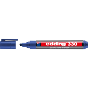 Pennarello indelebile Blu Edding 330 - scalpello - 1-5 mm