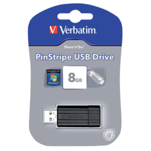 Chiavetta USB Store 'n' Go Pinstripe Verbatim - 8 GB - USB 2.0 flash drive - Nero - 49062