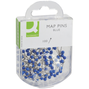 Spilli cartografici Q-Connect 15 mm Blu - KF15276 (conf.100)