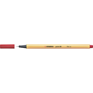 Fineliner Stabilo Point 88 Rosso - 0,4 mm