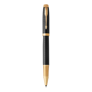 Penna roller Parker IM punta F inchiostro Nero Premium Black GT 1931660