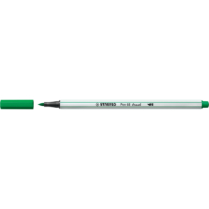 Pennarello Stabilo Pen 68 brush - punta a pennello - M 1 mm Verde smeraldo 568/36