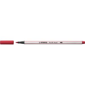 Pennarello Stabilo Pen 68 brush - punta a pennello - M 1 mm Rosso scuro 568/50