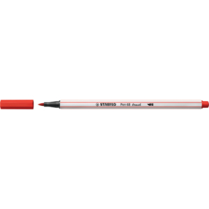 Pennarello Stabilo Pen 68 brush - punta a pennello - M 1 mm Rosso carminio 568/48