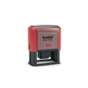 Datario con testo personalizzato Trodat Printy 4726 dimensione max pers.ne 75x38 mm - fino a 3+3 righe - verde - 182295
