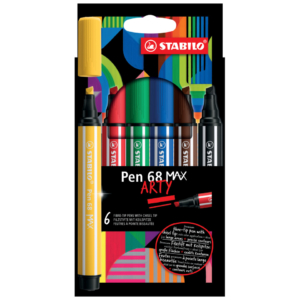 Pennarelli Stabilo Pen 68 Max punta scalpello - 768/06-21 (conf.6)