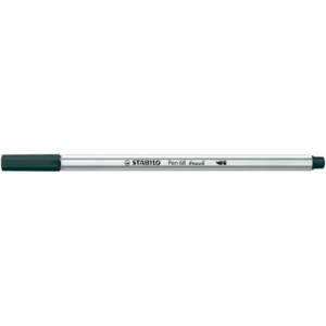 Pennarello Stabilo Pen 68 brush - punta a pennello - M 1 mm Verde terra 568/63
