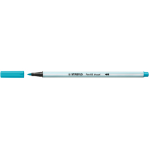 Pennarello Stabilo Pen 68 brush - punta a pennello - M 1 mm Azzurro chiaro - 568/31