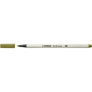 Pennarello Stabilo Pen 68 brush - punta a pennello - M 1 mm Verde muschio - 568/37