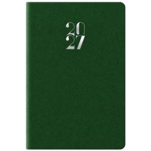 Agenda 2027 bigiornaliera gommato 6,6x9,9 cm verde 27-110FT-C12