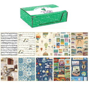Carta regalo Kartos linea Maschile 70x100 cm - fogli in soggetti assortiti - 80 g/m² - 18337 (conf.100)