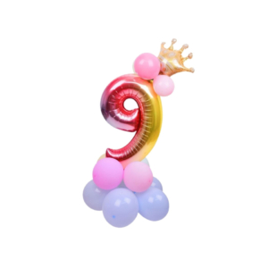 Set palloncini Party Go multicolor indicanti anni/eta' H.80 cm - n° 9 - FB0957 (conf.15)