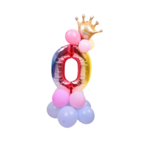 Set palloncini Party Go multicolor indicanti anni/eta' H.80 cm - n° 0 - FB0948 (conf.15)