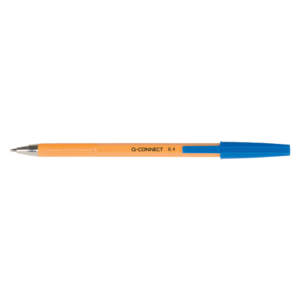 Penne a sfera Q-Connect - F - Blu - 0,4 mm (conf.20)