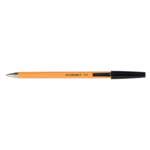 Penne a sfera Q-Connect - F - Nero - 0,4 mm (conf.20)