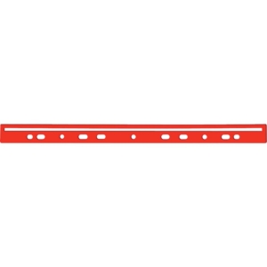Dorso a foratura universale per stampati Q-Connect 30 cm Rosso - KF02284 (scatola da 100)