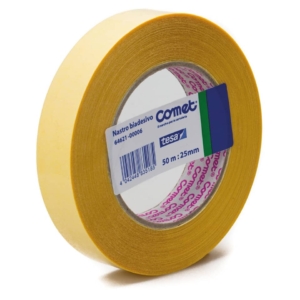 Nastro biadesivo Trasparente 25mm x 50m Comet OPP - 64621-00006-03