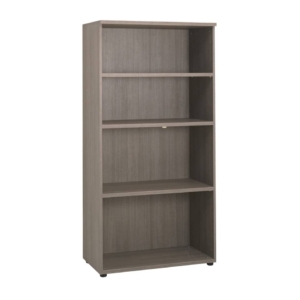 Mobile alto a giorno Unisit Larix 3 ripiani largo 90x45x180 cm Rovere Grigio ULAGM18