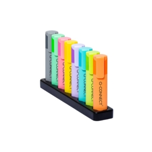 Desk set evidenziatori Q-Connect Pastel 1,5-2 mm Colori Assortiti - KF17806 (conf.8)