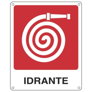 Cartello antincendio 25x31 cm Cartelli Segnalatori "Idrante'' E20117X