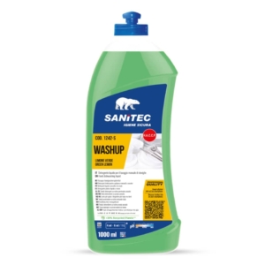 Detergente liquido al profumo di limone Verde per stoviglie Washup Sanitec 1000 ml