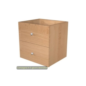 Coppia di cassetti per libreria componibile Maxicolor - 32,5x28,8x32,5 cm Artexport Faggio - 2C MaxC/6