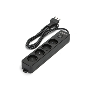 Multipresa con interruttore 16A - cavo 1,5 m - Nero Aigostar a 4 vie P40 282301