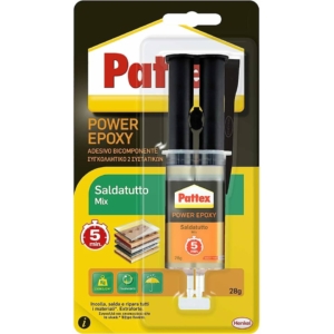Saldatutto Pattex Power Epoxy Trasparente - siringa da 28gr - 2751315