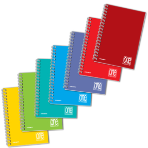 Quaderno spiralati a 4 fori Maxi One Color A4 - 80g/m² - 60 fogli - 4 mm 1142