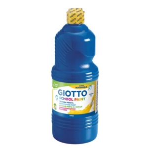 Tempera pronta GIOTTO School Paint in flacone 1 litro Blu oltremare - F53551700