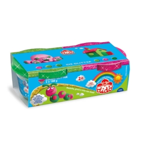 Paste modellabili Didò Bis Glitter 100gr - Magenta e Verde - F396702 (conf.2)