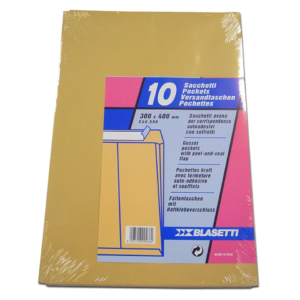 Buste a sacco Blasetti Mondex Avana - 120g/m² - 300x400 mm - 586 (conf.10)