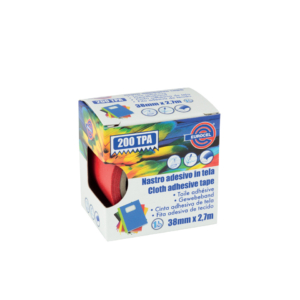 Nastro adesivo telato Eurocel formato 38 mm x 2,7 m - colore rosso 016214314