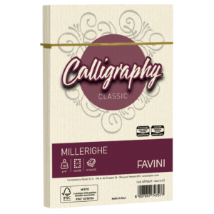 Calligraphy Favini Millerighe Rigato - Buste per carta da lettere - formato 12x18 cm 100g/m² - colore Avorio A57Q427 (conf.25)