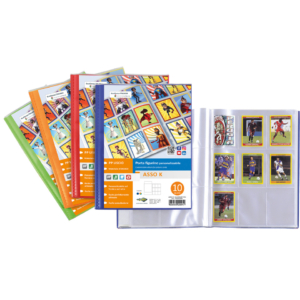 Album per figurine personalizzabile - Sei Rota Asso K - Colori Assortiti - 10 buste - 57001090