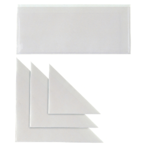Tasca autoadesiva triangolare Sei Rota formato 10x10 cm - 318123 CF100/13 (conf.10)