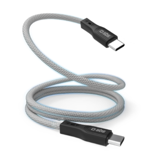 Cavo magnetico SBS 60W Type-C - lunghezza 1 m - Grigio TECABLETCCMAG